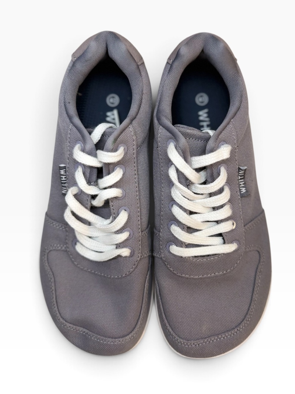 WHITIN W882 Gray Barefoot Zero Drop Wide Toe Sneakers EU 40 NWOT